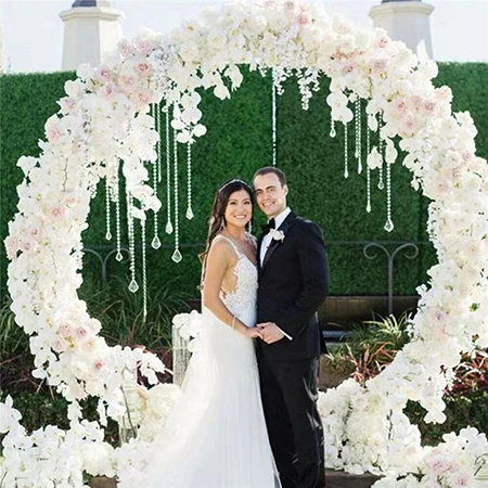 circle backdrop with flowers circle backdrop with flowers