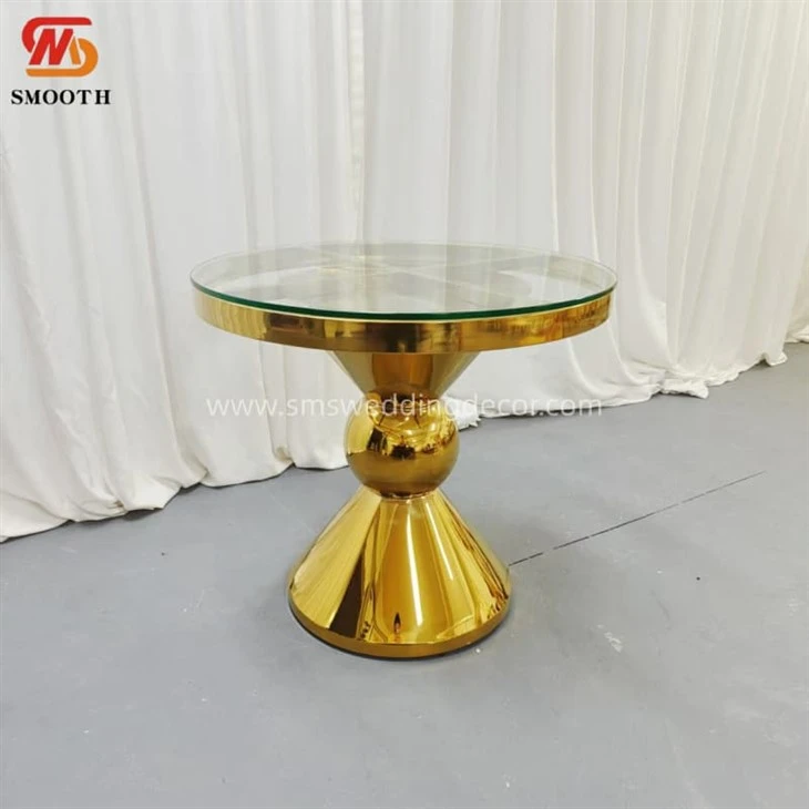 metal gold table