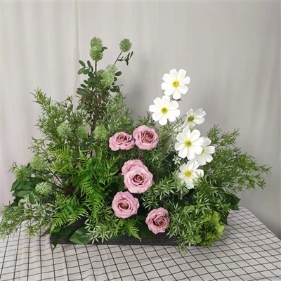 Gröna Rose och Daisy Aisle Runner